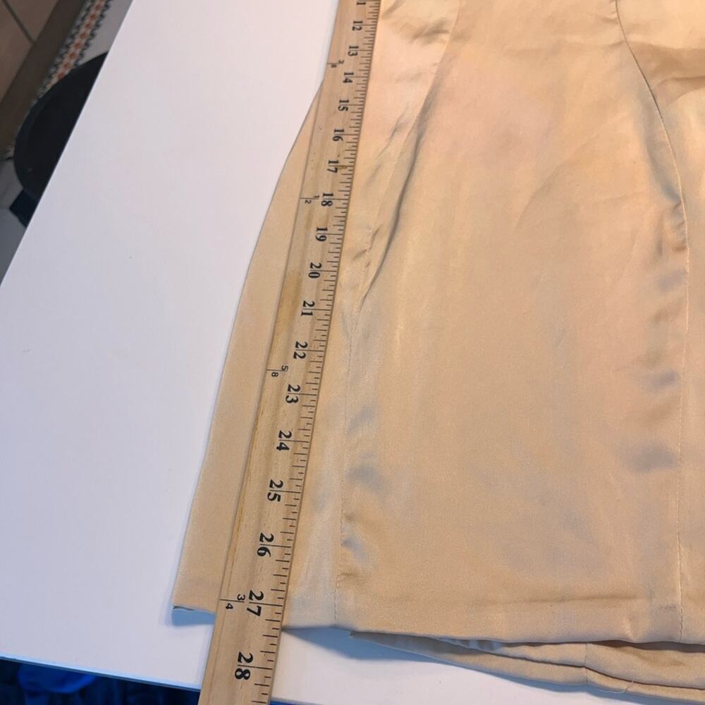 Oh Polly Champagne Underwire Corset Dress with Rhinestone Trim size 0 - Picture 9 of 9
